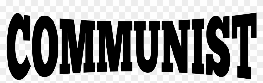 This Free Icons Png Design Of Lettering Communist - Black-and-white Clipart #4683705