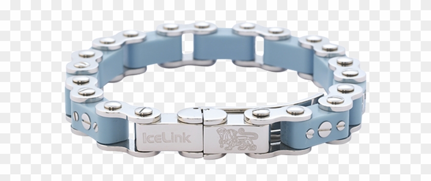 Icelink Turquoise Bicycle Link Thick Bracelet - Bracelet Clipart #4683932