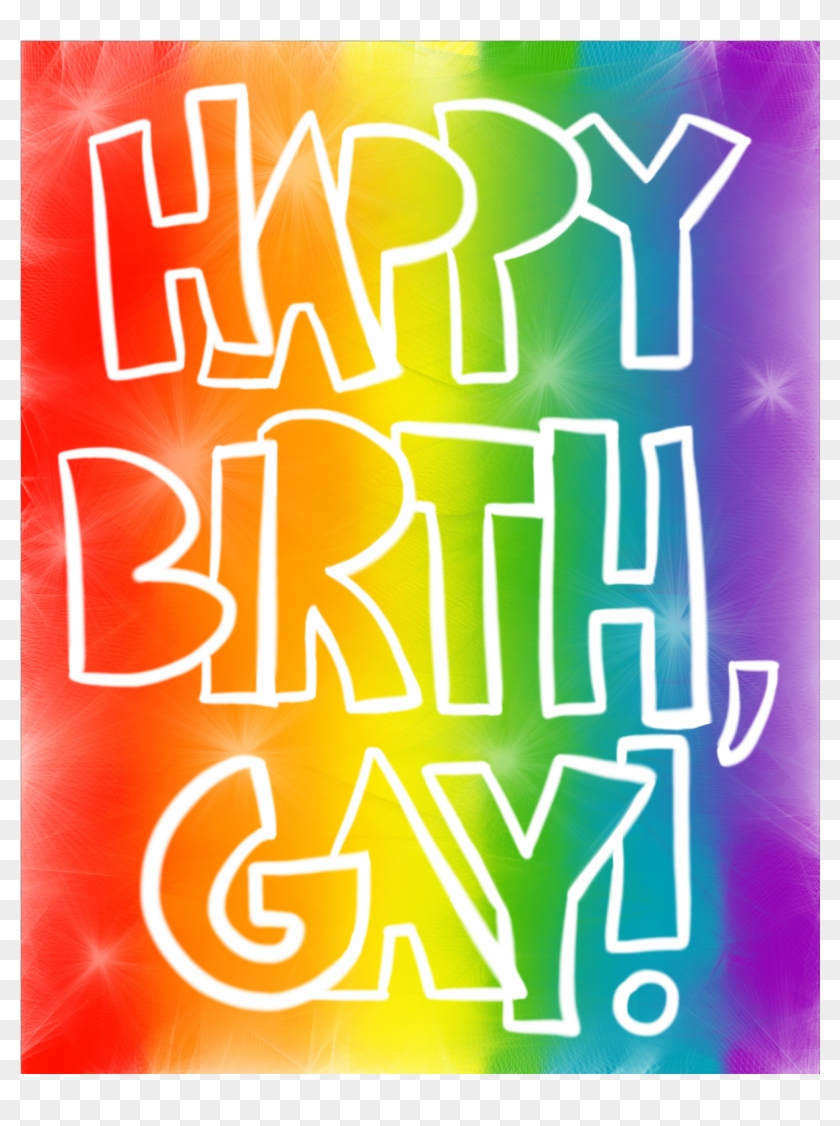 Happy 20birth 20gay 201 20square Original - Feliz Cumpleaños Lesbi Clipart