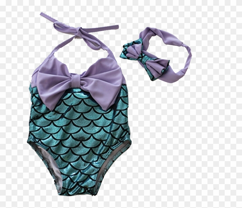 Mermaid Children's Swimsuit Girls Korean Little Princess - ชุด ว่า ย น้ำ เด็ก ทารก Clipart #4684139