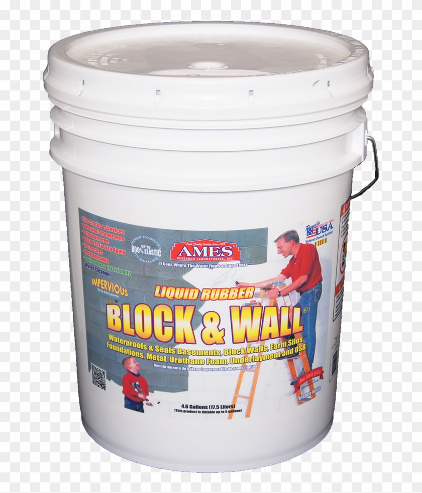 Block & Wall® Liquid Rubber Concrete Waterproof Sealant - Ames Bwrf5 Block & Wall Liquid Rubber Paint Clipart #4685049
