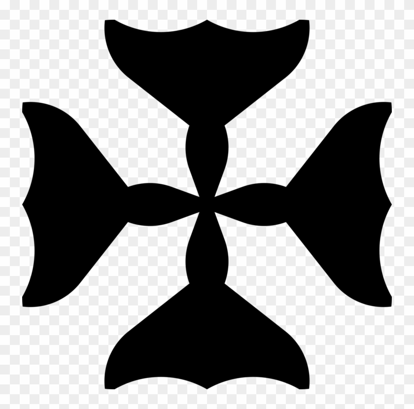 Black And White Christian Cross Computer Icons Symbol Clipart #4685381