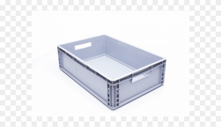 Plastic Crate 60x 40x 17cm Grey - Box Clipart