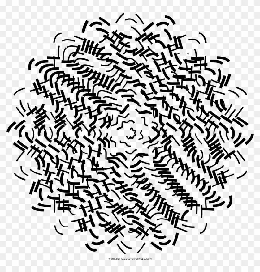 Abstract Pattern Coloring Page - Illustration Clipart