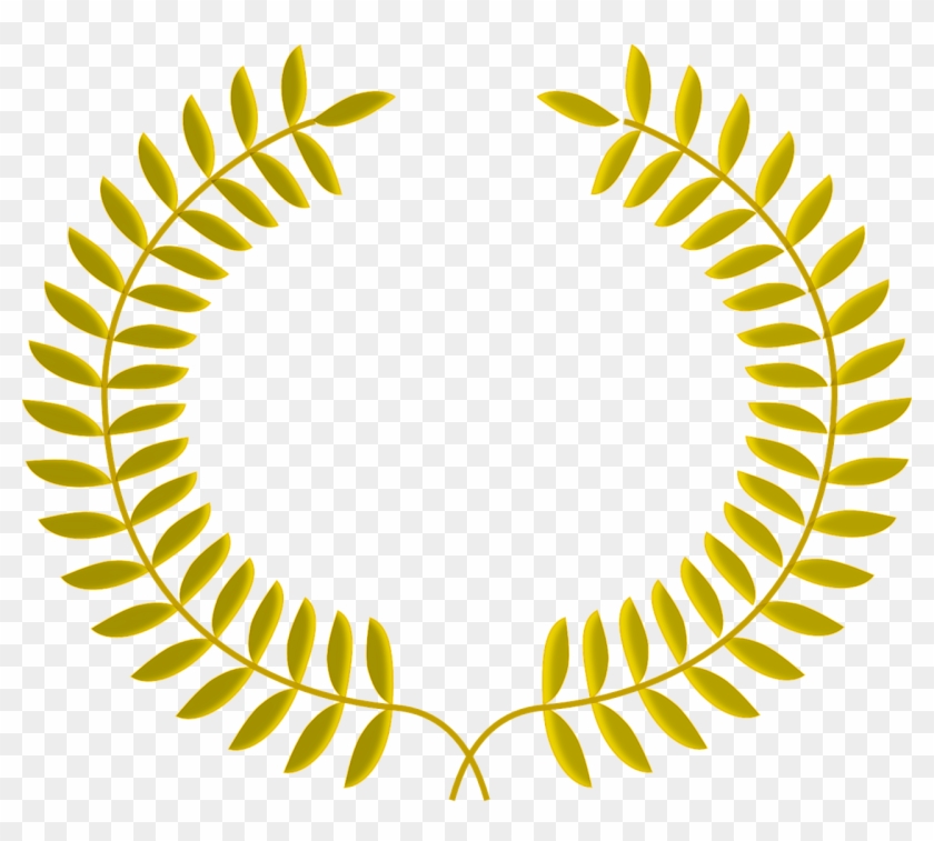 Wreath Holiday Diploma - Coroa De Flores Dourada Png Clipart #4686921