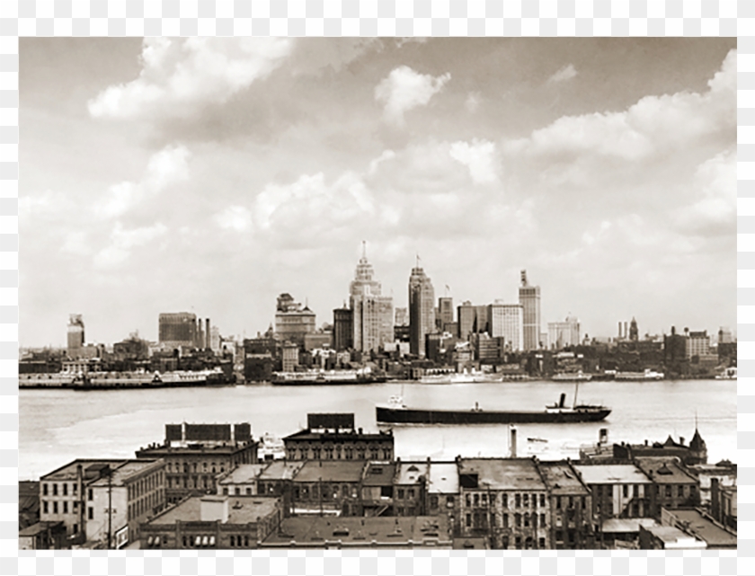 Old Detroit Skyline - Skyline Clipart