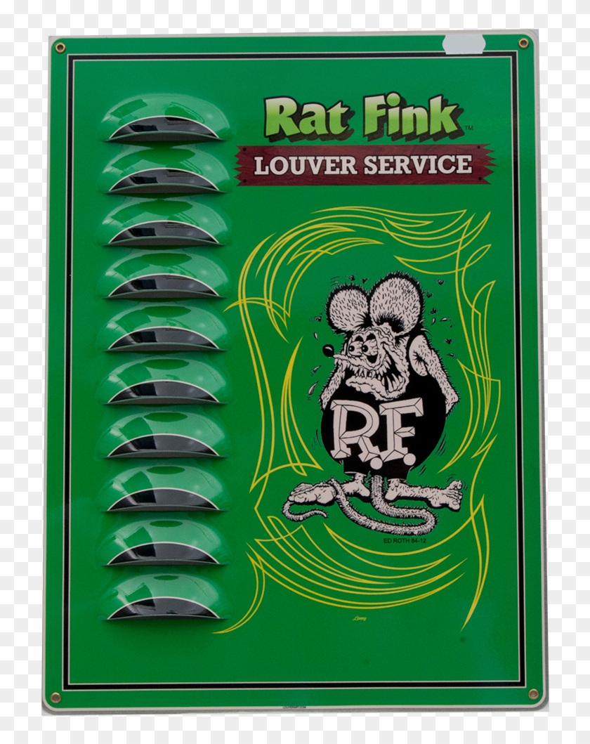 Rat Fink Rat Fink Louvered Tin Sign - Rat Fink Clipart #4687515