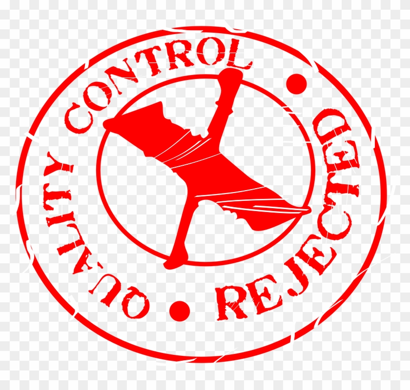 De Control, Calidad, Rechazado, Sello - Quality Control Rejected Clipart