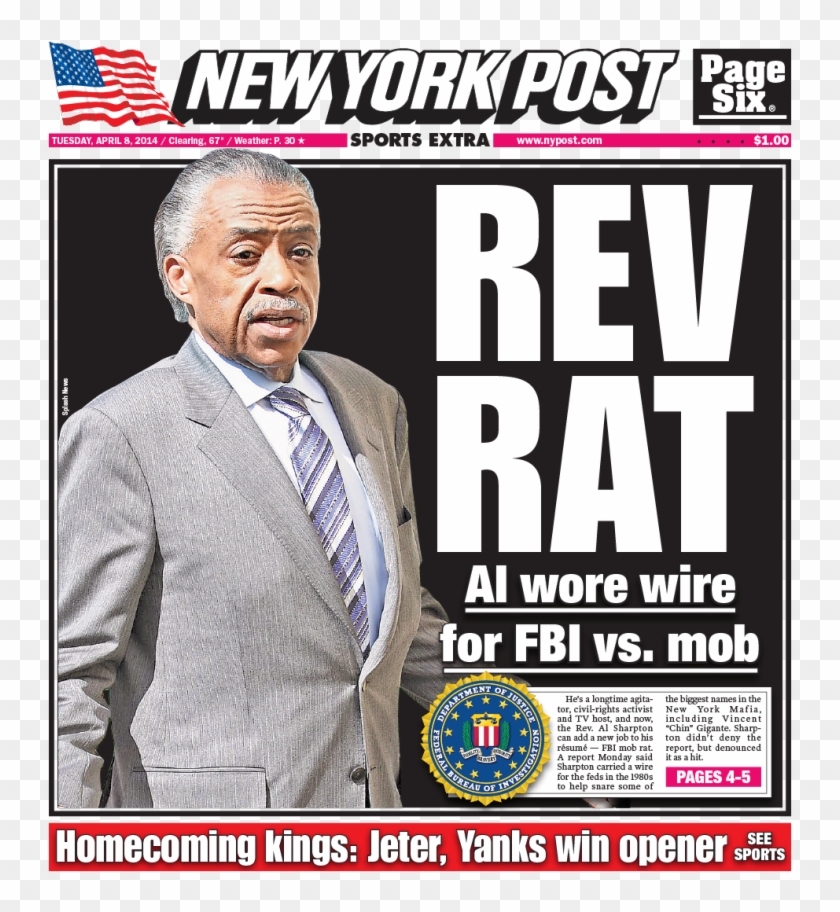 That Reverend Al Is A Rat Fink Is Big News In Nyc - New York Marathon Bombing 2013 Clipart