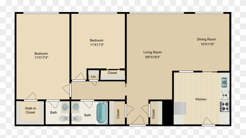 Archway-astor Place - Floor Plan Clipart #4688115