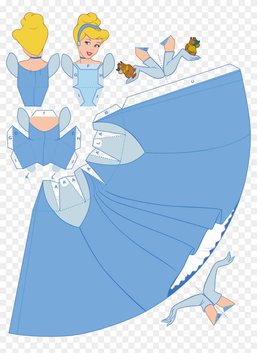 Disney Princess 3d Paper Dolls Clipart #4688407