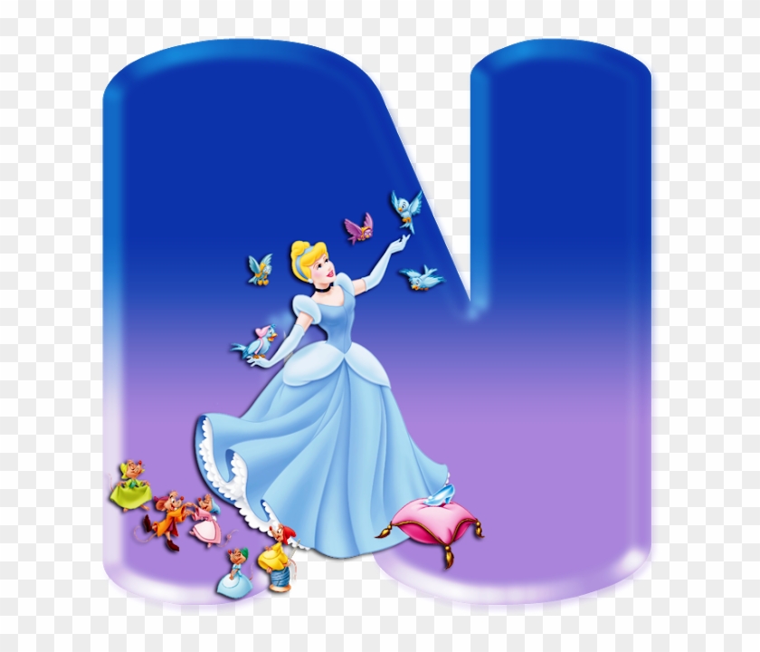 Alfabeto Decorativo Cinderela Png - Imagens Da Cinderela Em Png Clipart
