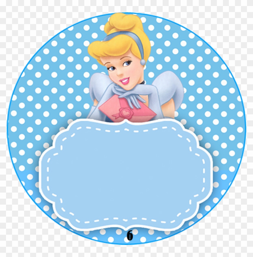 40 Adesivos Personalizados Redondo Cinderela - Cinderella Disney Clipart #4688613