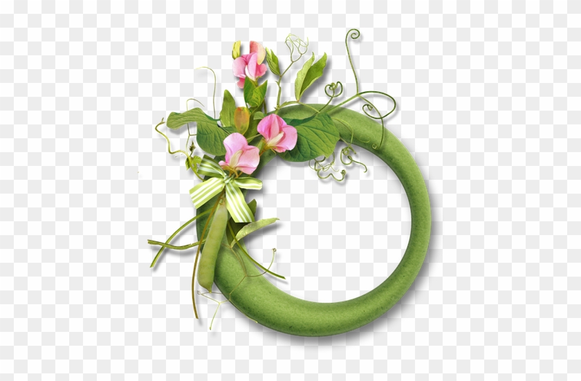Moldura Redonda Máscara Para Photoshop Montagem De - Molduras Florais Png Clipart