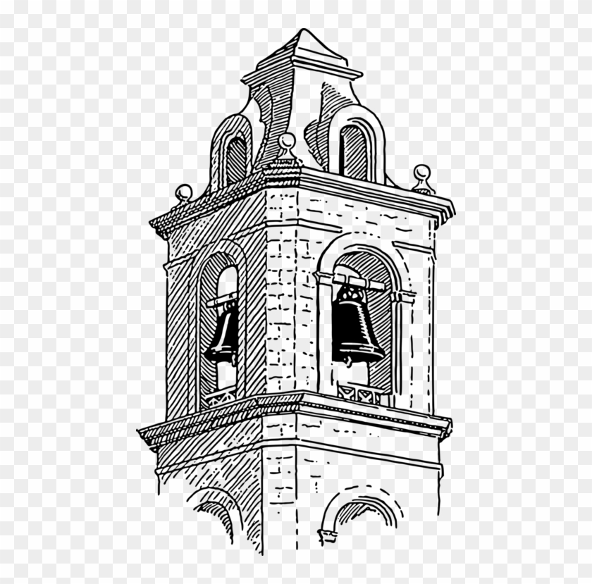 Bell Tower Belfry Steeple - Clip Art Bell Tower - Png Download