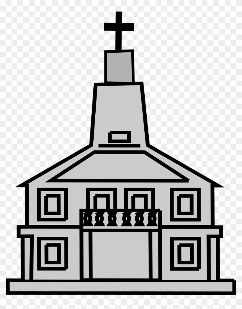 Building Christian Church House Png Image - Tempat Ibadah Kristen Kartun Clipart