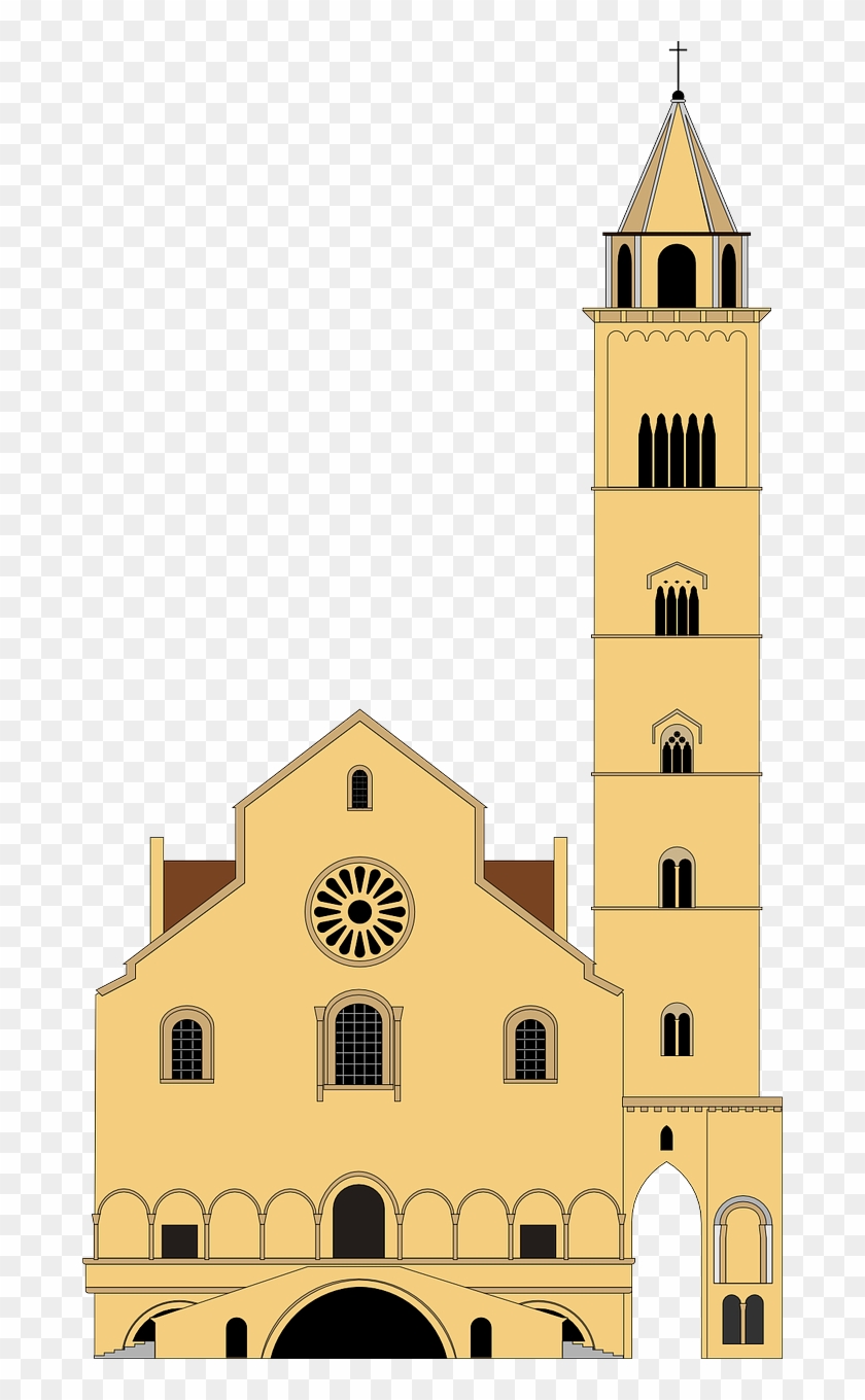 Steeple - Cattedrale Di Trani Disegno Clipart #4690382
