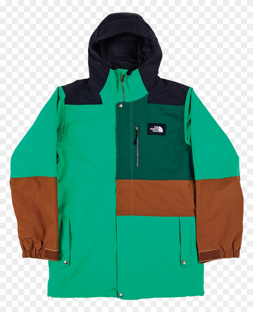 The North Face Dubs Insulated Snowboard Jacket - North Face T Dubs Jacket Green Clipart #4690441