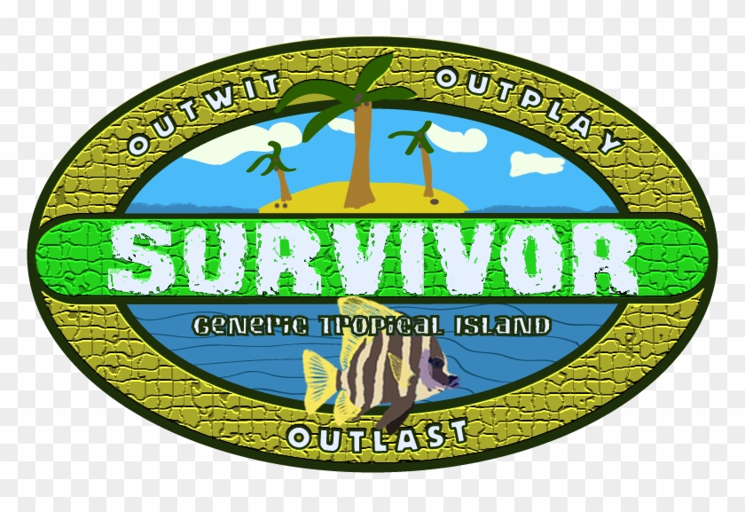 Generic Tropical Island - Emblem Clipart #4690841