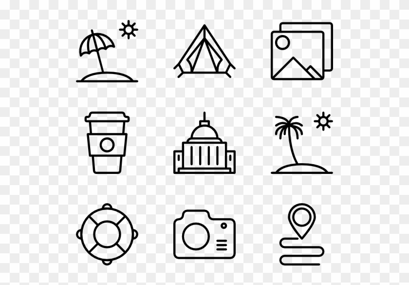 Travel - Manufacturing Icons Clipart