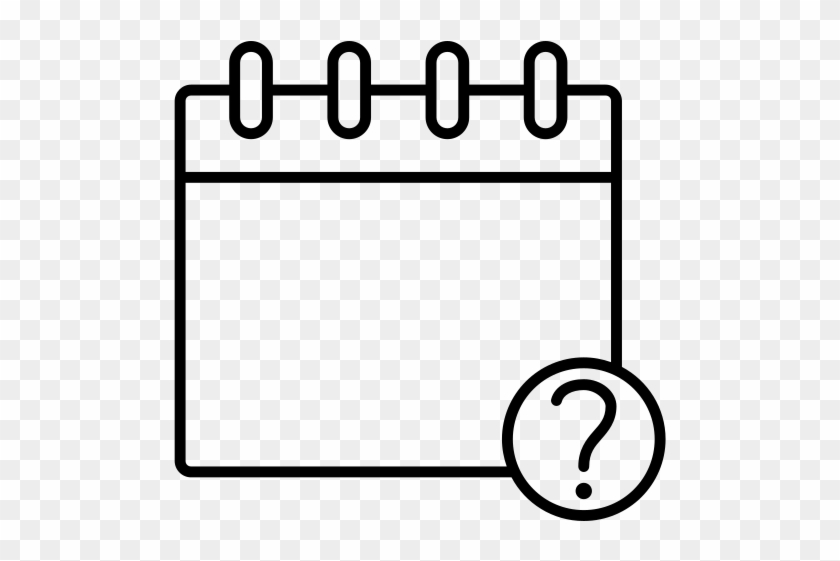 Noun Project Unknown Date Icon 561154 Cc - Line Art Clipart #4691327