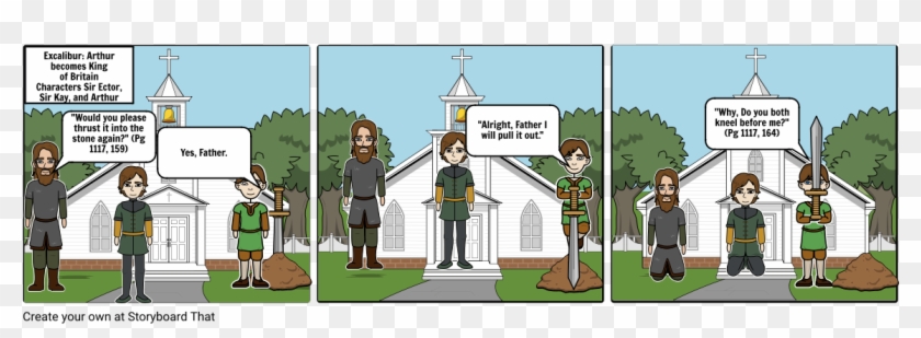 The Great Sword Of Britain - Cartoon Clipart #4691562