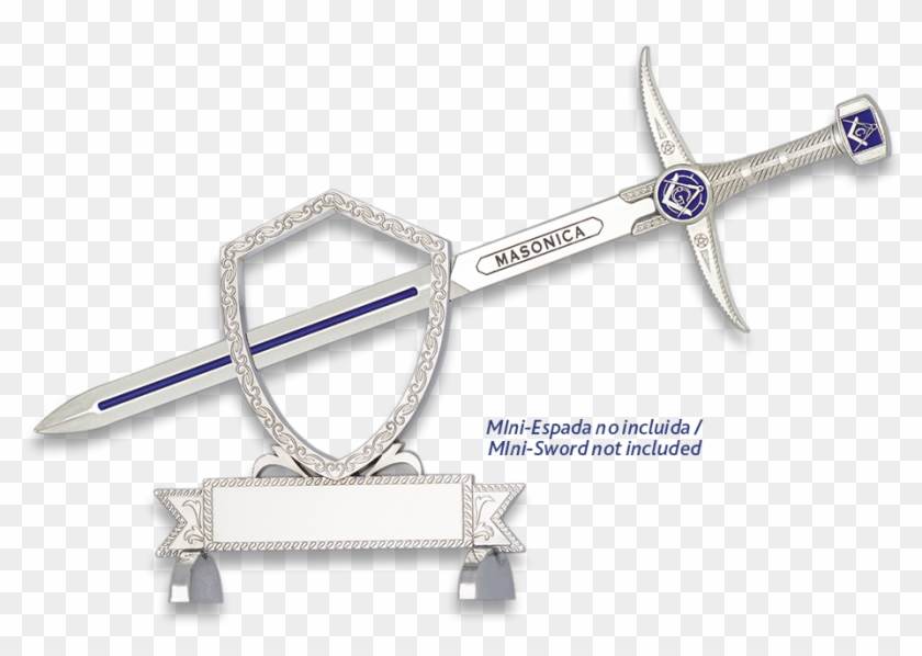Display For Mini-sword Tole10 Silver - Sword Clipart