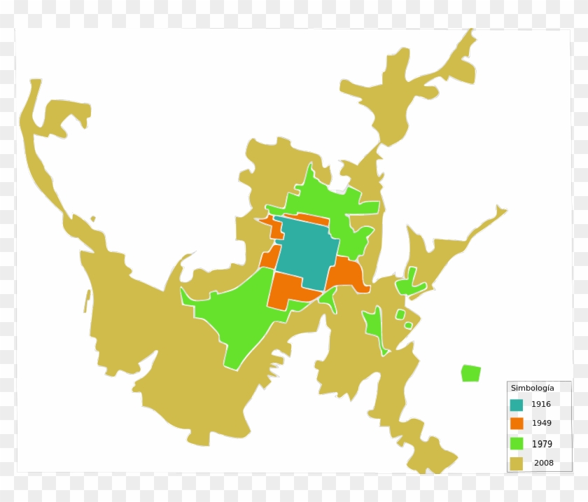 Crecimiento Urbano De La Ciudad De Santa Ana Desde - Atlas Clipart