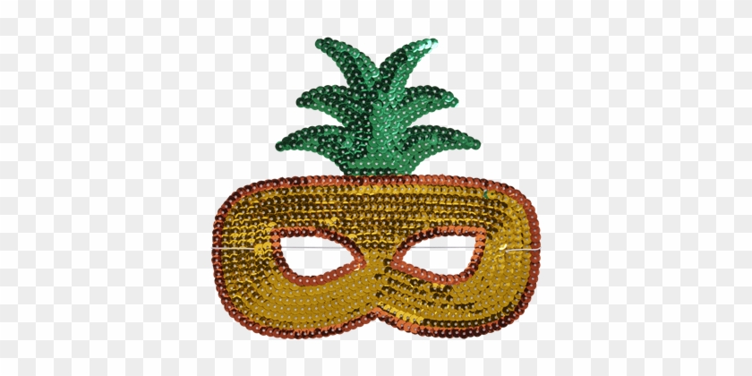 Sequin Pineapple Mask - Masque Ananas Clipart