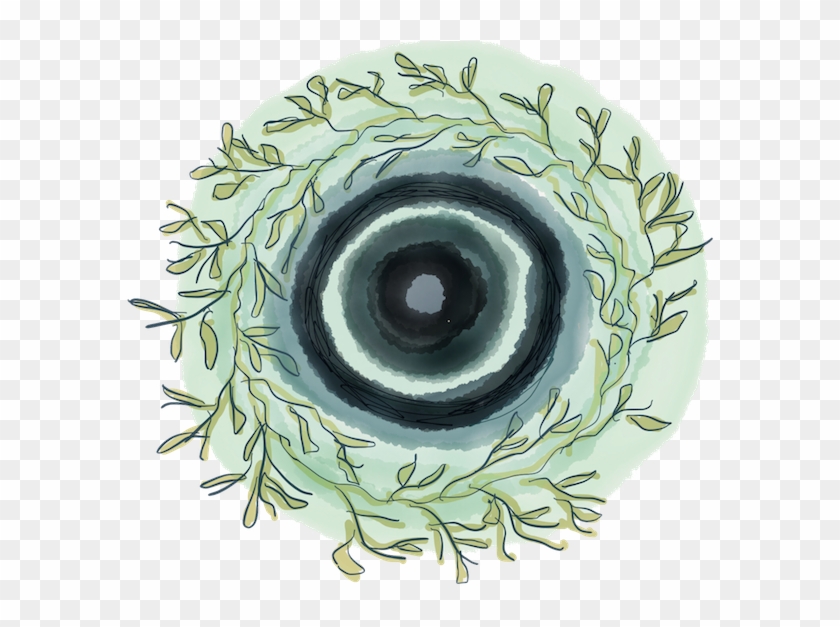 Digital Mandala Leaves Blank Background Low Res - Circle Clipart #4694133