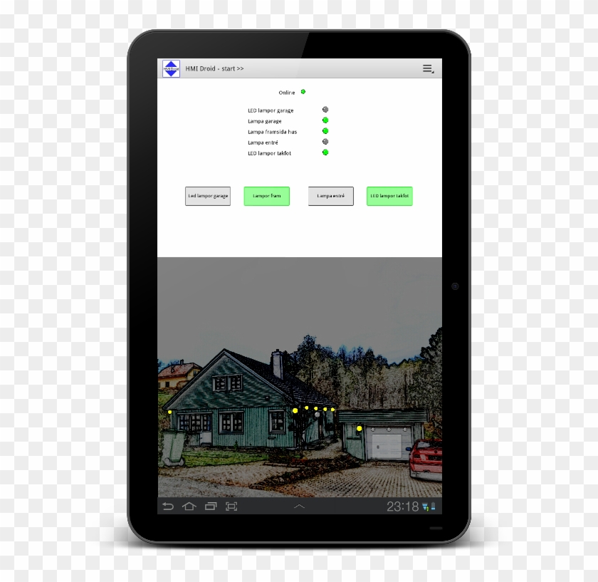 Hmi Droid Android Home Automation Tablet App - Hmi Android Clipart #4694848