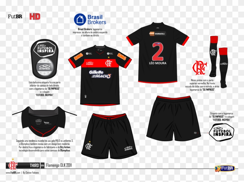 Flamego Uses Gillette Mach 3 As Major Sponsor, Unicef - Clube De Regatas Do Flamengo Clipart #4694851