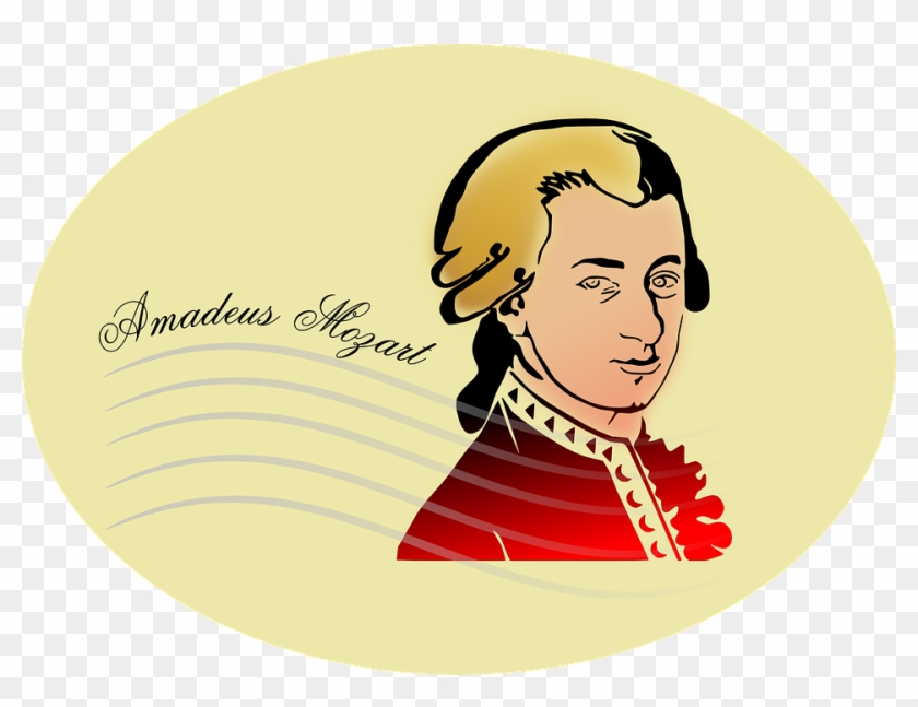 Mozart, Man, Person, Artist, Musician, People - Mozart Clipart - Png Download #4694854