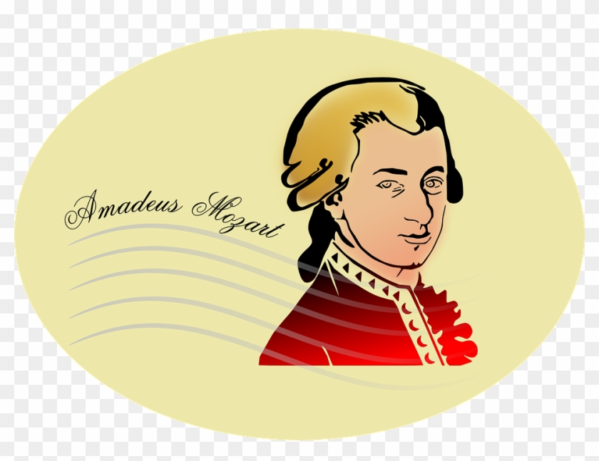 Mozart, Man, Person, Artist, Musician, People - Mozart Clipart - Png Download
