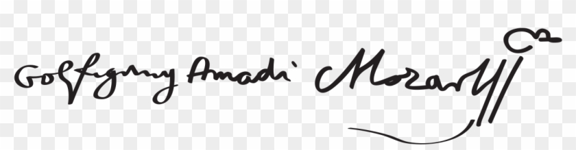 Wolfgang Amadeus Mozart Signature Clipart #4694934