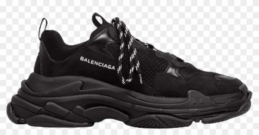 Fashion Varenne Balenciaga Sneakers Chanel Free Hd - Balenciaga Triple S Black Fake Clipart #4695306