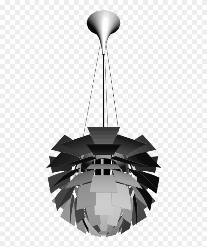 Ph Artichoke By Louis Poulsen Ph Artichoke By Louis - Louis Poulsen Artichoke Black Clipart #4695468