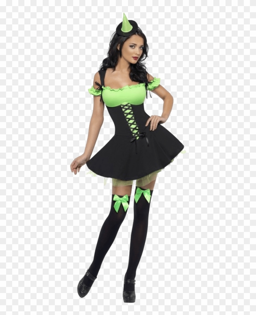 Fever Wicked Witch Green Costume - Green Wicked Witch Costume Clipart #4695934