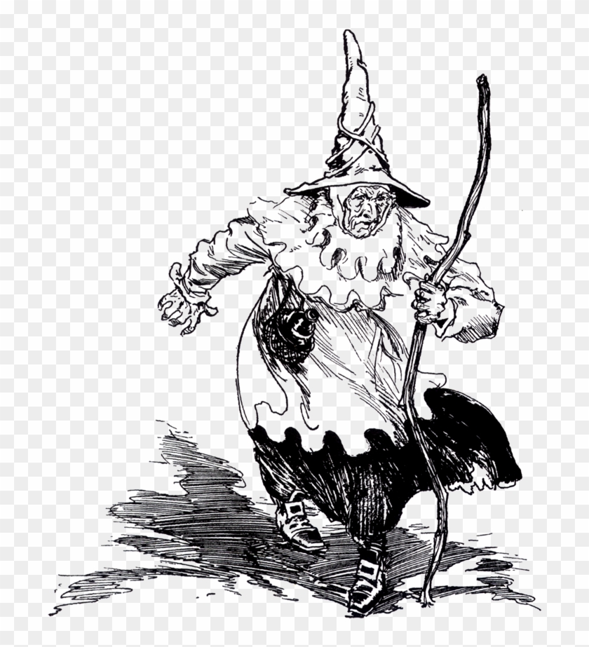 "the Wicked Witch Of The East" From "the Tin Woodman - Wicked Witch Of The East Illustration Clipart