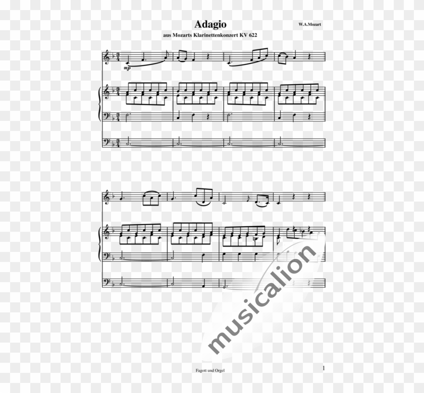 Mozart, Wolfgang Amadeus - Sheet Music Clipart #4696475