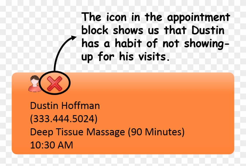 No Show Guest Icon - Peach Clipart