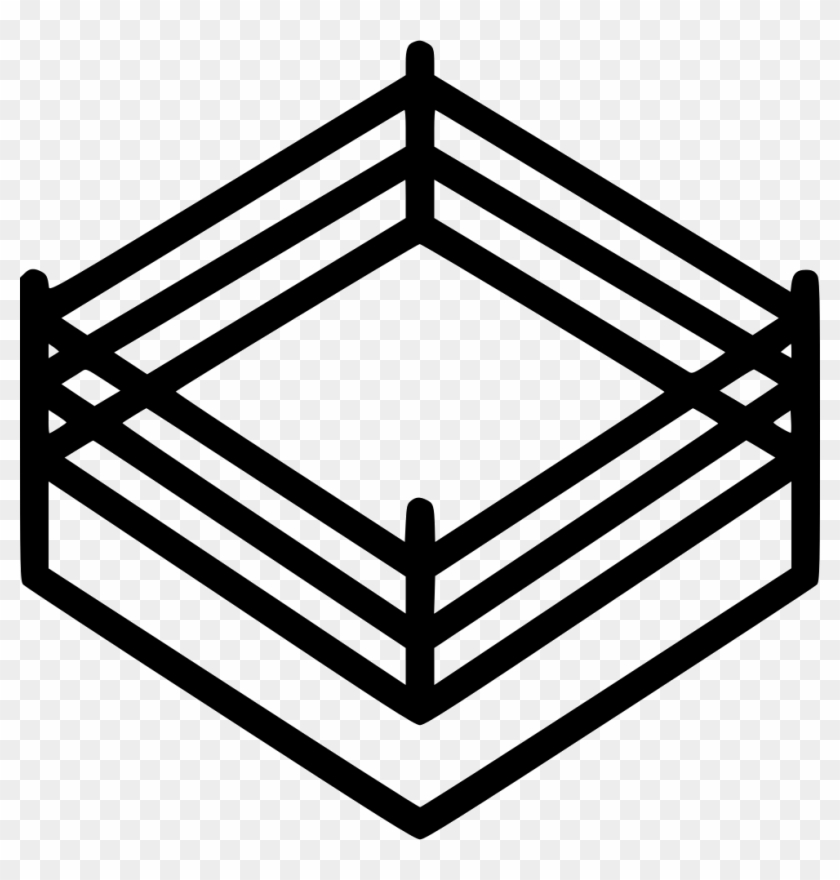 Boxing Ring Png - Black Wrestling Ring Png Clipart #4696680