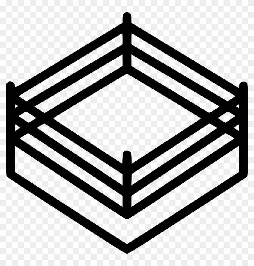 Boxing Ring Png - Black Wrestling Ring Png Clipart