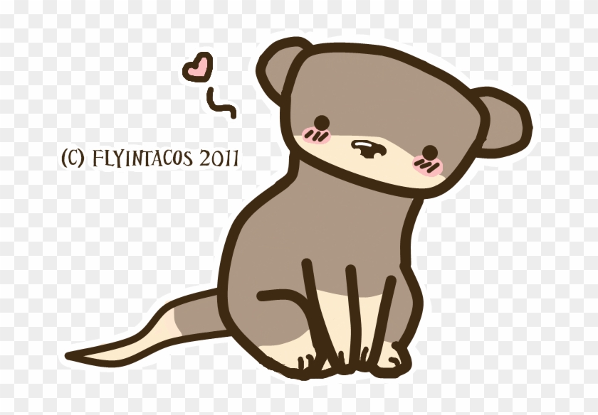Mongoose Clipart Sea Otter , Png Download - Chibi Sea Otters Transparent Png