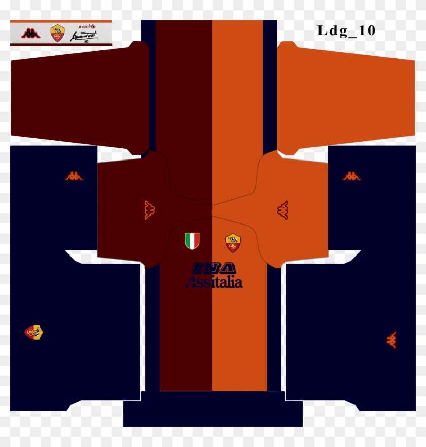 Download Roma Uefa Champions League 2001 Home Kit - Pes 2017 Roma Kit Clipart