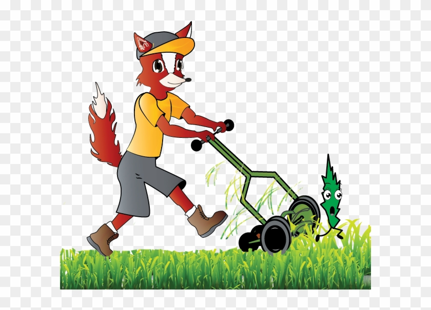 Jpg Royalty Free Stock Mobile Cutting Grass Blades - Cartoon Clipart