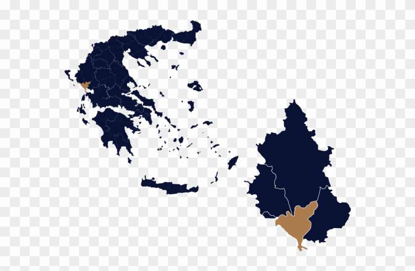Greece-map - Greece Map Vector Clipart #4697452