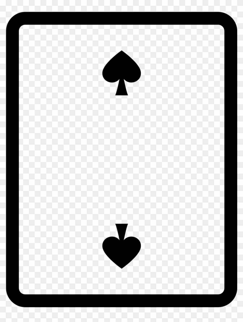 2 Of Spades Icon - Emblem Clipart