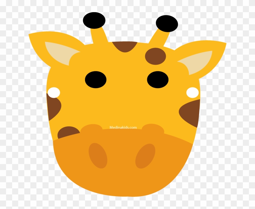 Printable Giraffe Mask Template 239395 - Mask Clipart #4697630
