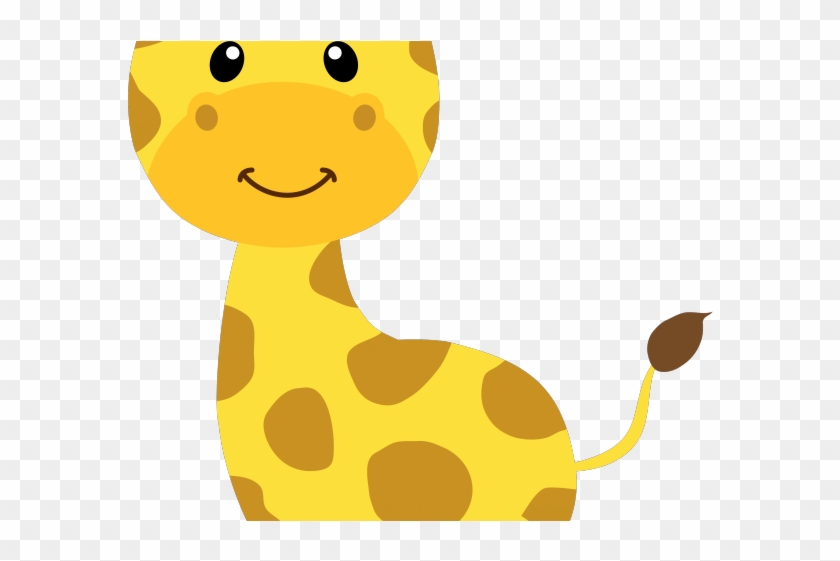 Giraffe Clipart Safari - Jirafa Bebe Animado Para Baby Shower - Png Download